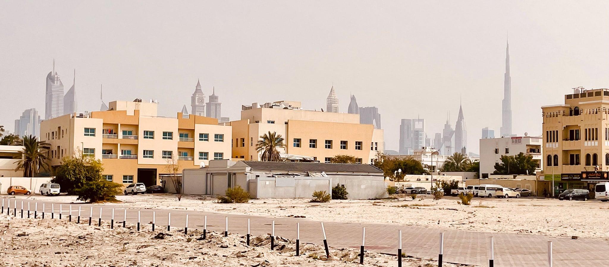 Vue sur la skyline de Dubai et la Burj Khalifa