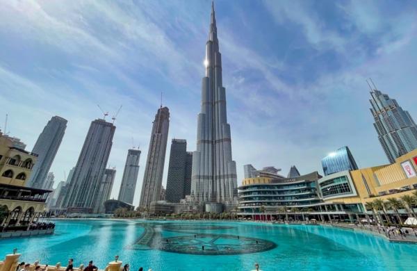 Burj Khalifa in Dubai, the world's tallest tower
